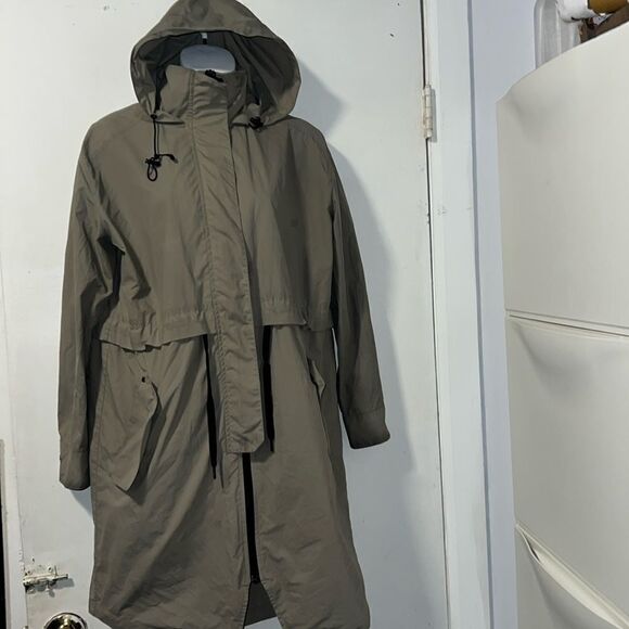 EVERLANE Light Sage Green Lightweight Anorak Jacket-XS - Picture 2 of 11